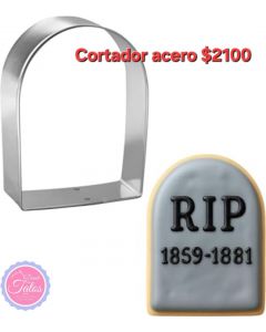CORTADOR GALLETA LAPIDA ACERO INOX.