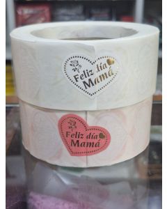 ETIQUETA DIA DE LA MADRE ROLLO 1000 UNIDADES