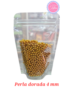 PERLA DORADA 4 MM 100