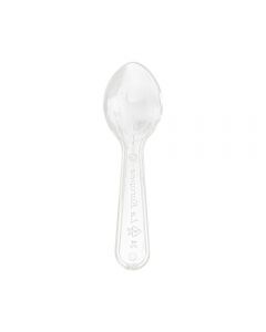 CUCHARA POSTRE TRANSPARENTE 100 UNIDADES