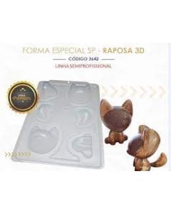 MOLDE 3 PARTES BWB RAPOSA 3 D 3642