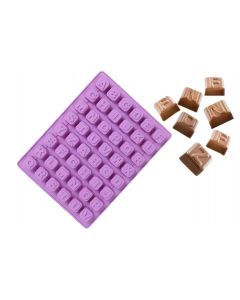 MOLDE SILICONA LETRAS CHOCO MENSAJES 46346