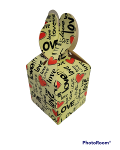 CAJA CARTULINA ESTAMPADA DIA DEL AMOR Y DIA DE LA MADRE