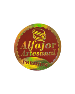 ETIQUETA ALFAJOR PREMIUM ROJA 1*1000