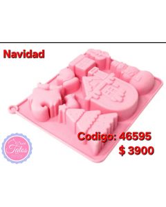 MOLDE SILICONA NAVIDAD 46595
