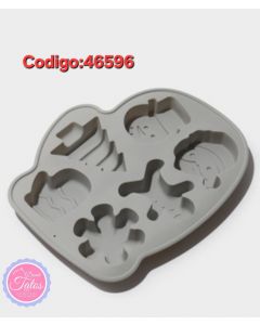 MOLDE SILICONA NAVIDAD 46596