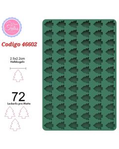 MOLDE SILICONA PINITO NAVIDAD 46602