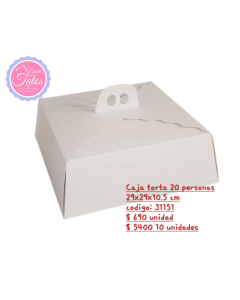 CAJA TORTA CHICA 29X29X10.5 CM