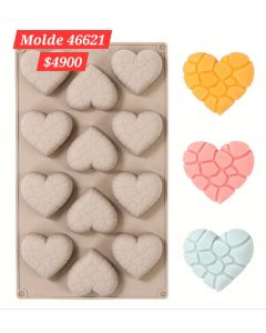 MOLDE SILICONA CORAZON 46621