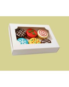 CAJA PARA 6 ALFAJORES BLANCA