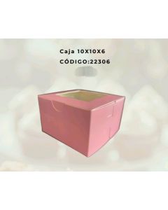 CAJA ROSADA 10X10X6 CM  COD:22306