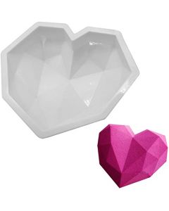 MOLDE SILICONA CORAZON DIAMANTE 15880
