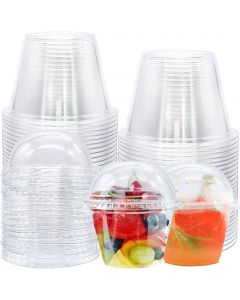 VASO CRISTAL PET 9 OZ C/TAPA 1*50 UNIDADES